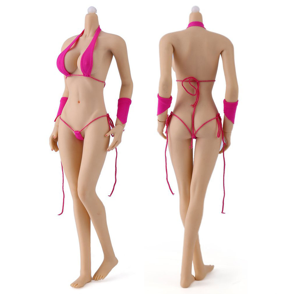 现货1/6兵人包胶女素体岚欧美女素体 新体型1/6拆脚连脚 素体模型