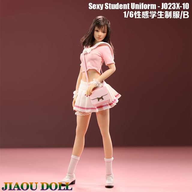 Spot 1/6 student skirt uniform female soldier doll clothes JO23X-10 suitable for female body