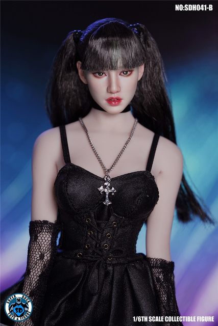 1/6 female soldier beauty head sculpture model SDH041