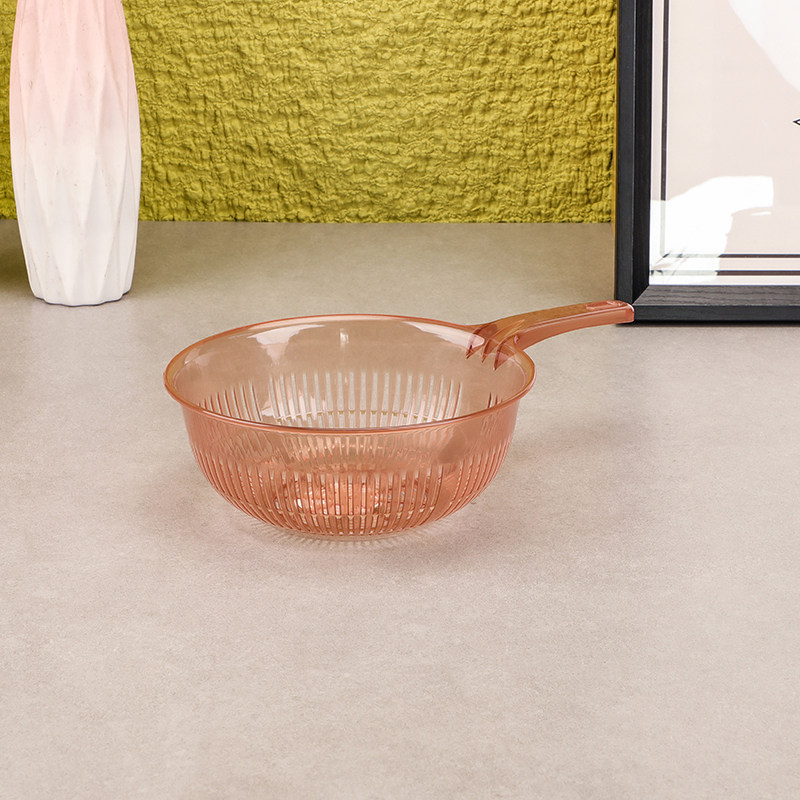 厨房沥水篮透明塑料滤水筛带手柄洗菜篮水果清洗篮食物残渣过滤篮,淘宝优惠券,粉丝福利购,淘宝优惠卷