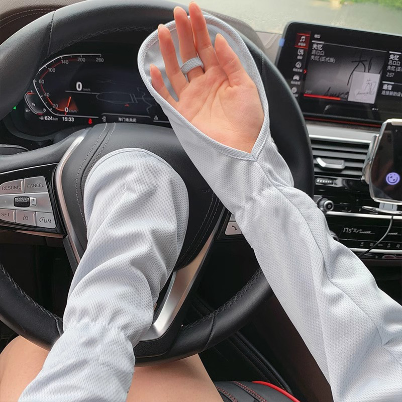 冰袖女款防晒手套夏季薄款防紫外线冰丝宽松套袖护臂开车骑行袖套,淘宝优惠券,粉丝福利购,淘宝优惠卷