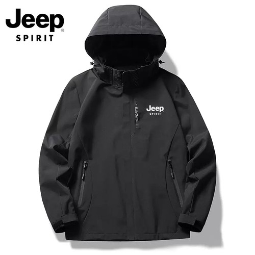 JEEP SPIRIT 吉普冲锋夹克男三合一外套女秋冬户外防风防水外套衣 - 图0
