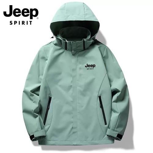 JEEP SPIRIT 吉普冲锋夹克男三合一外套女秋冬户外防风防水外套衣 - 图1
