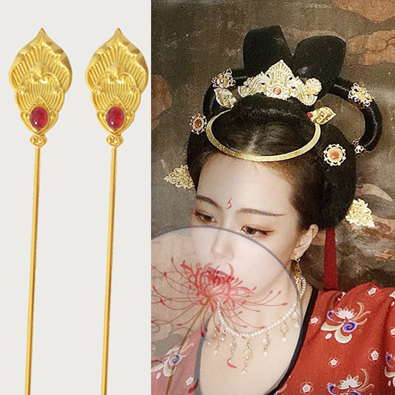 掩鬓簪怎么戴,_大山谷图库