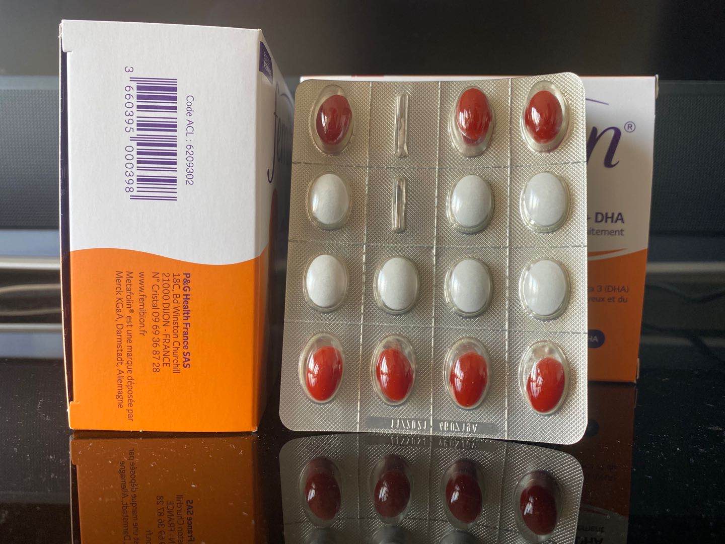 MERCK 2 segment vitamin + folic acid + DHA