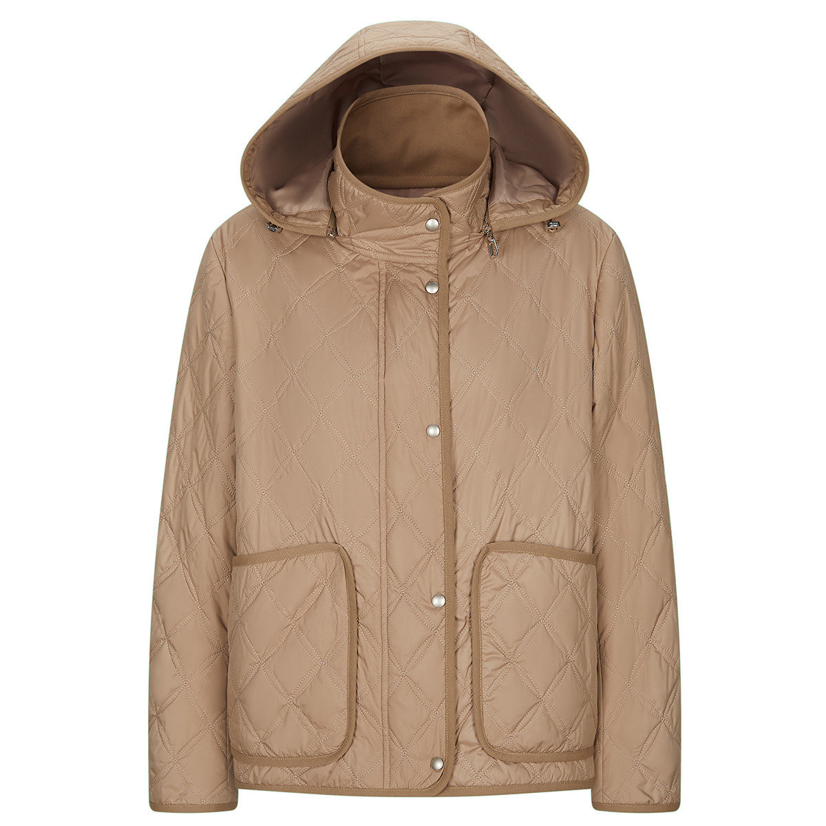 FINITY菲妮迪短外套2025冬季新款简约连帽菱格轻薄保暖棉服棉袄女,淘宝优惠券,粉丝福利购,淘宝优惠卷