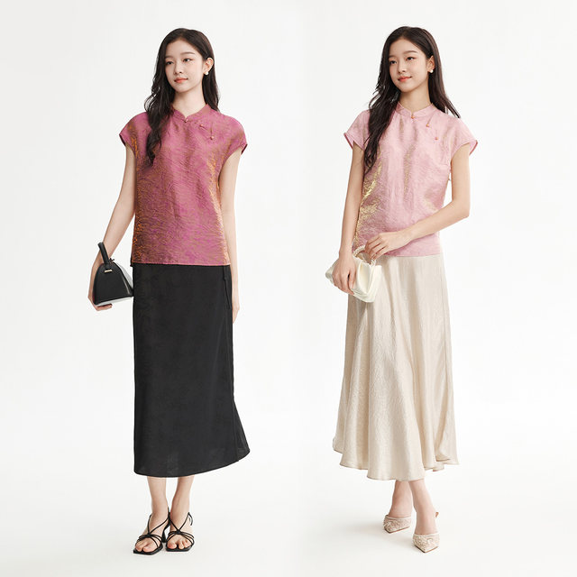 ເສື້ອຢືດ Chiffon FINITY Finidi ລະດູຮ້ອນປີ 2026 ເສື້ອແຂນຍາວ raglan ແບບປະຈຳຊາດສຳລັບຜູ້ຍິງ