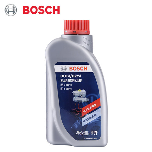 博世刹车油DOT4全合成制动液刹车液机动车国产离合器油通用型2L装 - 图2