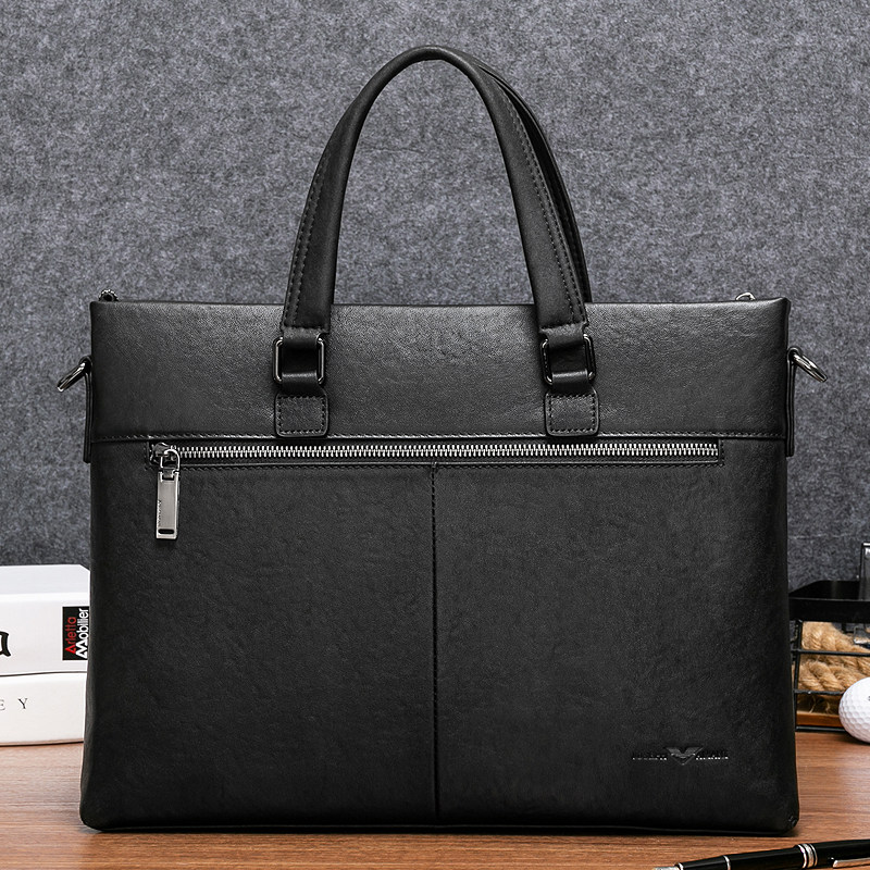 卓梵阿玛尼公文包真皮横款斜挎包 乐淘淘箱包男士包袋