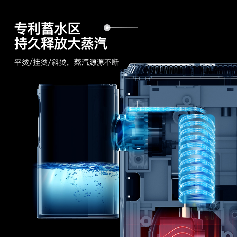德尔玛旗舰店德尔玛手持挂烫机家用蒸汽刷电熨斗便携式小型熨烫机衣服神器米白2