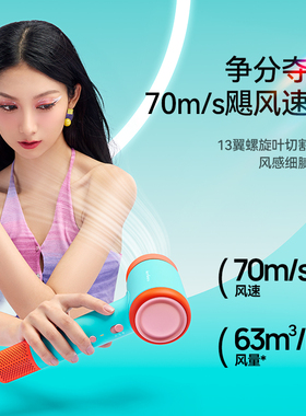 德尔玛负离子速干冷热吹风机