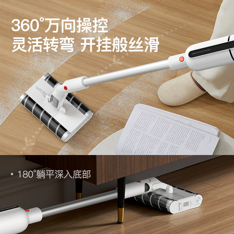 德尔玛旗舰店德尔玛无线吸尘器家用小型大吸力强力手持式迷你大功率车载吸尘机2