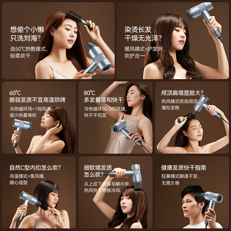德尔玛高速吹风机家用低噪速干负离子护发恒温电吹风筒宿舍吹风筒,淘宝优惠券,粉丝福利购,淘宝优惠卷