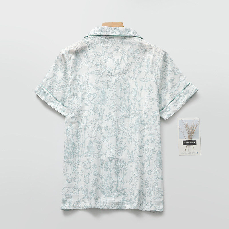 卡通睡衣女学生纯棉纱短袖短裤薄款日系可爱家居空调睡眠服可外穿,淘宝优惠券,粉丝福利购,淘宝优惠卷