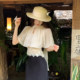 ເທິງສຸດ chiffon ສັ້ນ Li ຂອງ Muzi Li