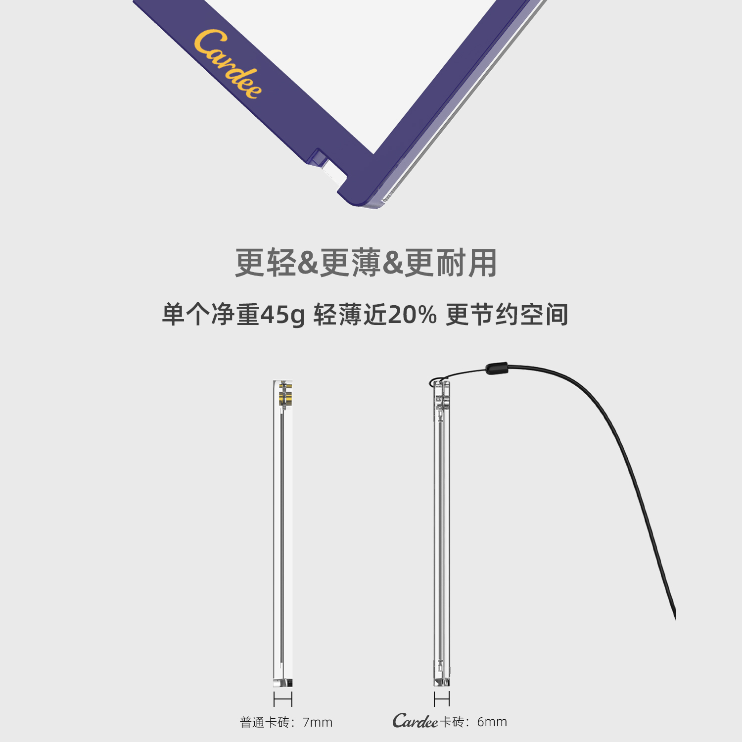 Cardee卡帝NBA授权主题（西部）客场色球队挂绳卡砖35~130PT适用-图1