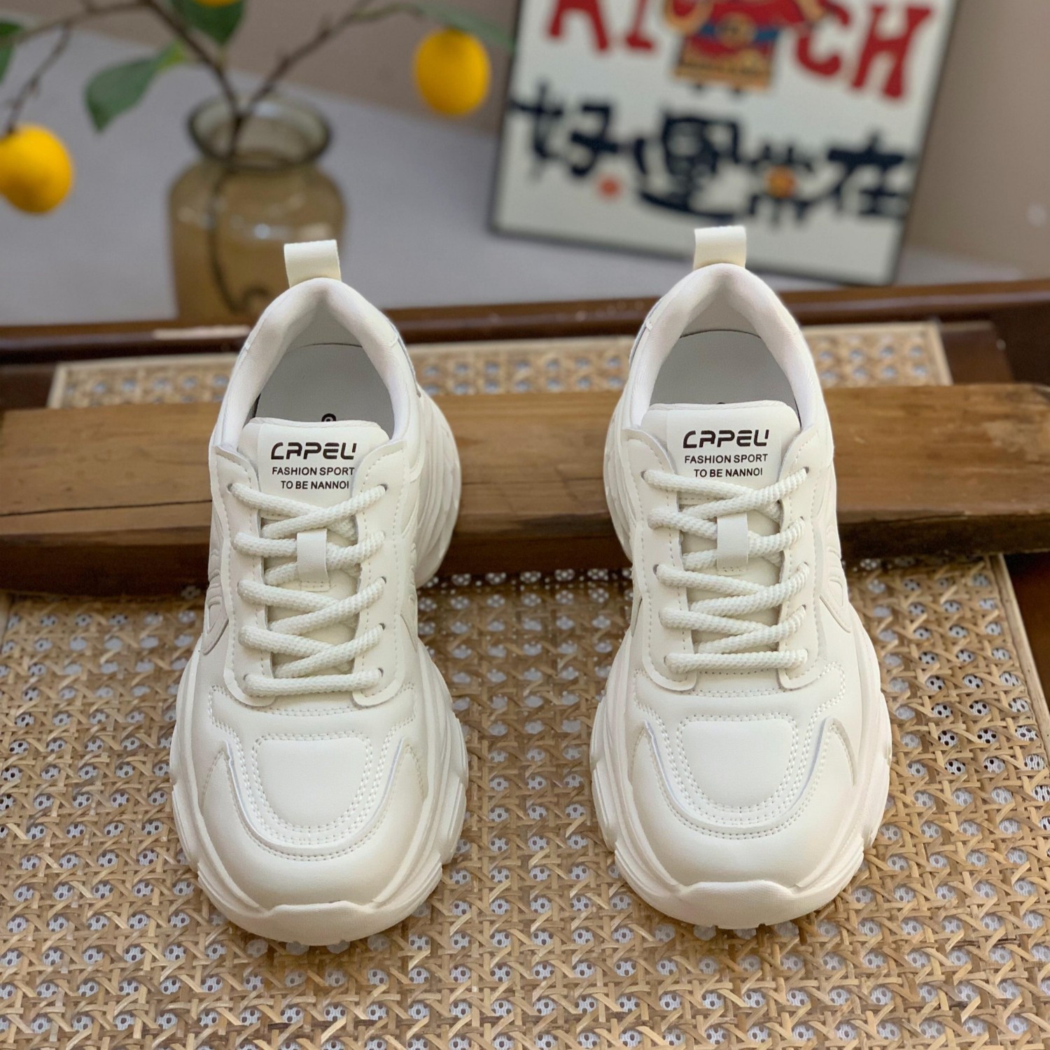 增高6cm小个子真皮老爹鞋女2025春秋新款百搭轻便炸街休闲运动鞋,淘宝优惠券,粉丝福利购,淘宝优惠卷