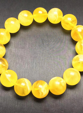 天然蜜蜡手链Amber琥珀金绞蜜