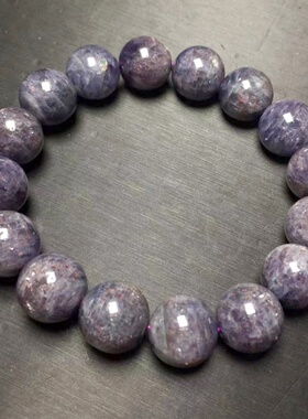 堇青手链天然水晶二色石lolite