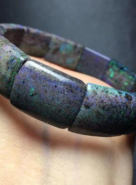 黑欧泊手排Opal蛋白石焕彩澳宝