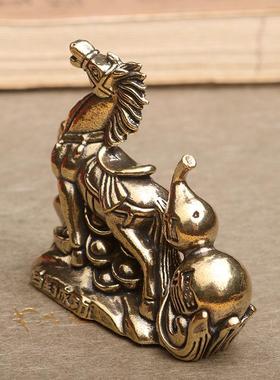 黄铜马到成功工艺品摆件