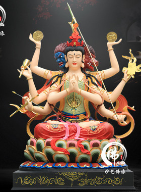 斗母元君神像斗姥摩利支天树脂玻璃钢铜雕木雕脱胎神像斗君元姆像