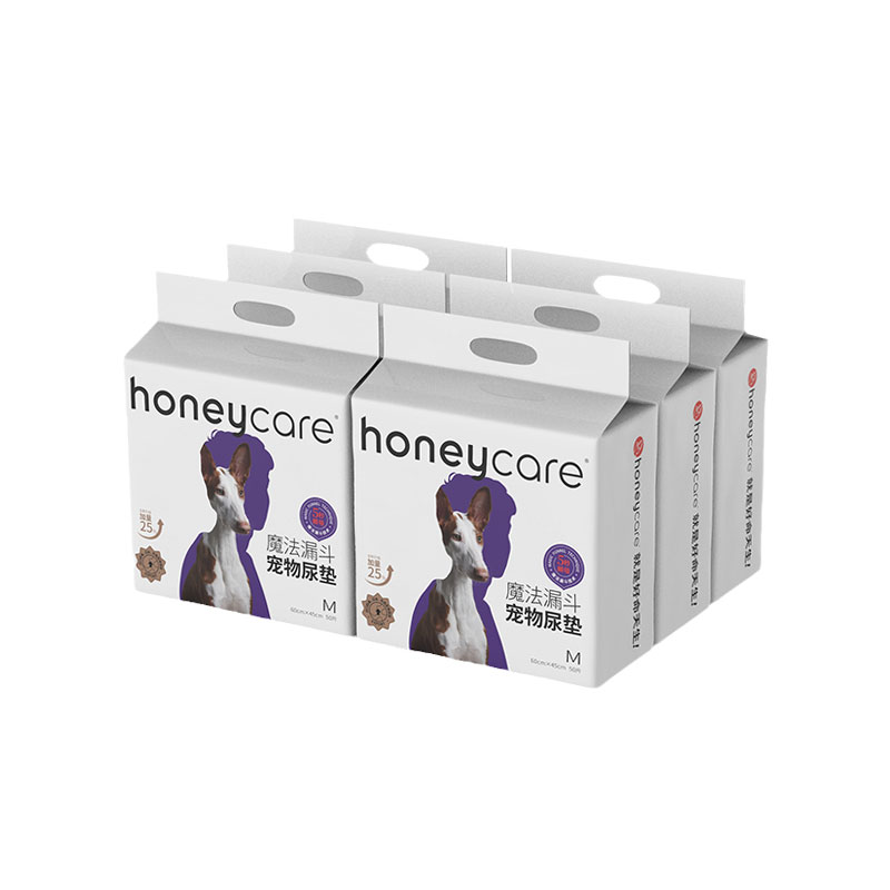 Honeycare好命天生狗尿垫宠物吸水垫除臭加厚猫咪卫生隔尿垫300片 - 图3