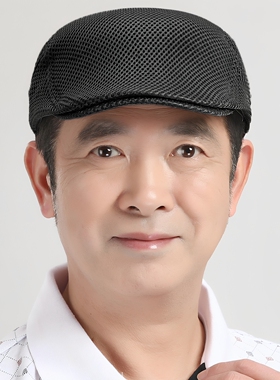 男士爸爸夏天老年帽子鸭舌帽夏季