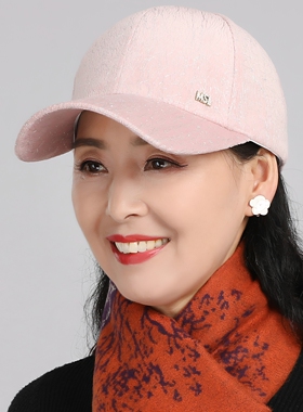 棒球帽中年春夏妈妈出游马尾女帽