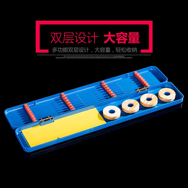 TY/拓宇蓝色三用漂盒多功能漂盒 配件盒主线盒浮漂盒塑料子线盒