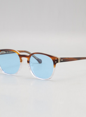 复古板材太阳镜 方框透明太阳墨镜框 文艺太阳镜潮 可配近视