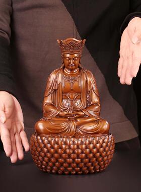 匠泽铜魂 紫铜毗卢观音大厅玄关桌面摆件用品装饰摆件
