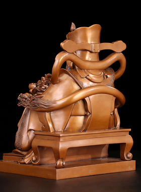 匠泽铜魂紫铜祝福店铺公司神像