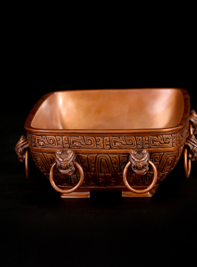 子白西周家居摆件办公馈赠铜器