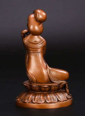 匠泽铜魂思维菩萨供奉保平安佛像