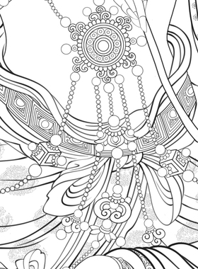 法海寺壁画普贤菩萨白描底稿佛像人物工笔画线稿线描实物打印勾线