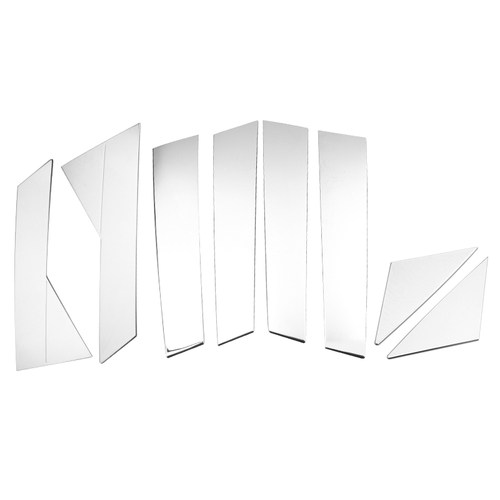 沃尔沃S90改装车窗装饰条中柱贴片 S90L前挡风玻璃侧边装饰亮条 - 图3