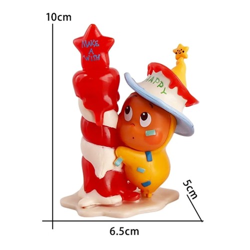 彩虹烘焙馆网红蛋糕装饰摆件星星人吹泡泡礼物玩具新品手办生日 - 图3