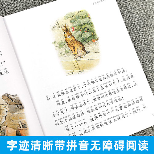 彼得兔的故事注音拼音版全集小学生一二三年课外阅读经典书目福建少年儿童出版社幼儿上下册绘本非原版书单本蜗牛小书坊故事绘 - 图1