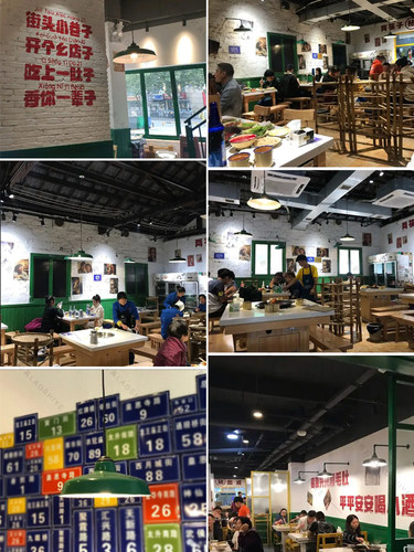 餐厅吊灯 怀旧复古 有拈头火锅同款老式做旧工业风军绿仿搪瓷壁灯 - 图2