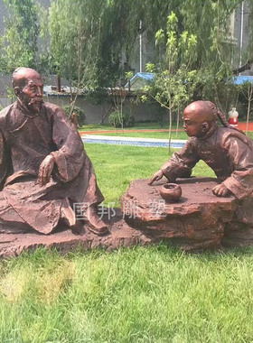 玻璃钢人物雕像亲情主题系列逛街一家三口人物摆放户外商业街小区