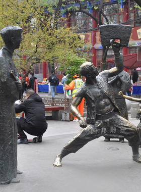 玻璃钢仿铜禁毒文化林则徐 铸铜民族英雄虎门销烟林则徐人物雕像