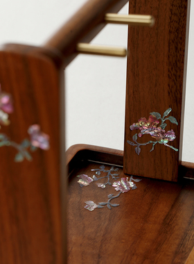 锦贝传说玄关收纳架进门口放钥匙摆件客厅桌面置物收纳盒托盘实木