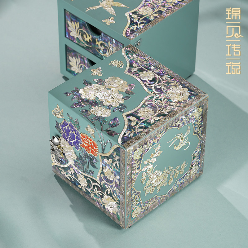 Jinbei Legend Intangible Cultural Heritage Mother-of-pearl Jewelry Box