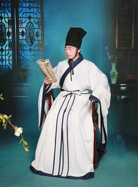 栖凤阁汉服古装书生首服儒巾帽子