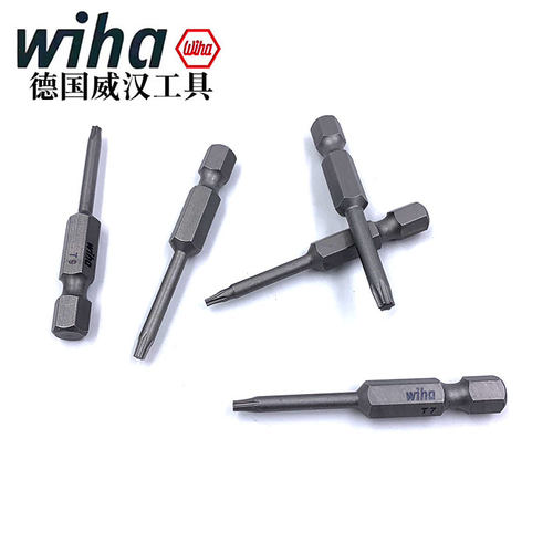 德国wiha威汉进口梅花批头电动螺丝刀起子头星型六角风批嘴T10T15 - 图1