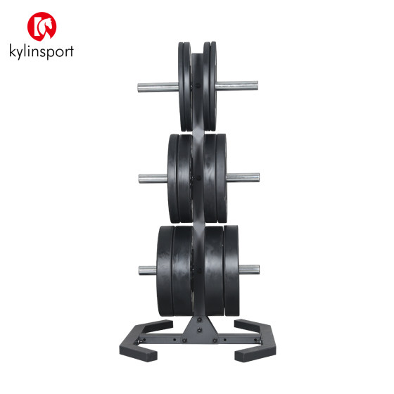Three-layer barbell plate storage rack storage rack