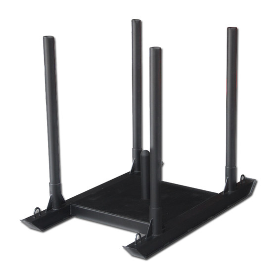 Sled explosive training gym running outdoor