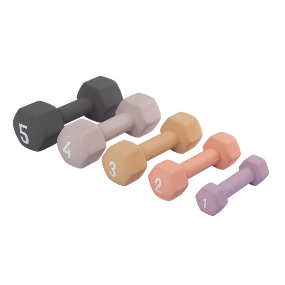 Color dipped small dumbbells for men and women