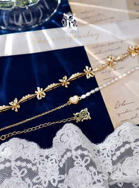 sherain|甜心蝴蝶结少女风镀金